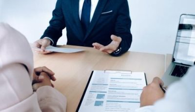 business situation job interview concept job seeker present resume managers compress 0